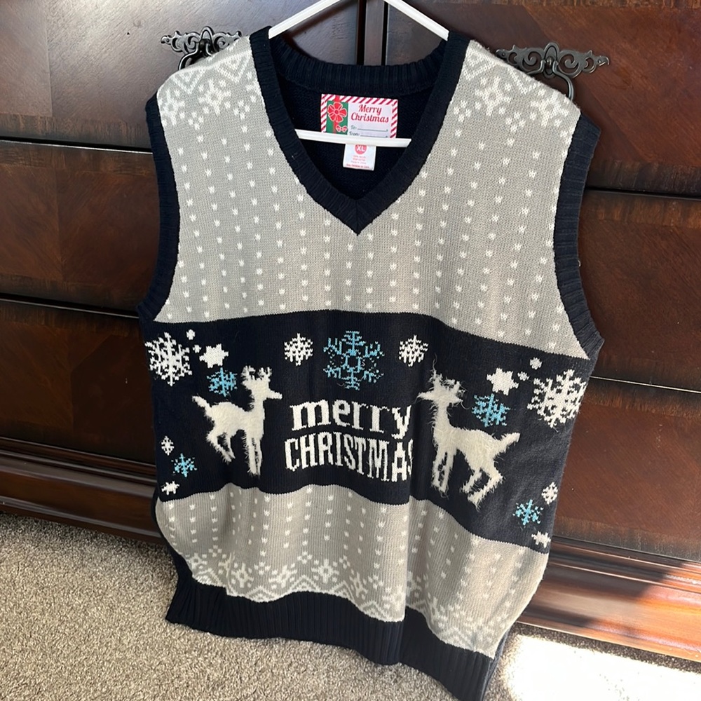 Ugly Christmas sweater vest